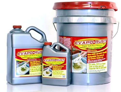 Evapo-Rust for removing rust from motorcycle tanks